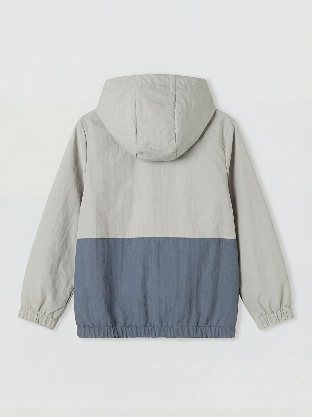 Gri Kapüşonlu Erkek Çocuk Mont-1