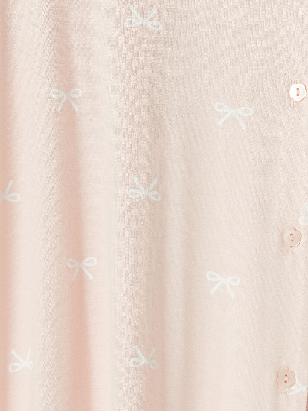 Pembe Fiyonk Desenli Hamile Pijama Takım-4