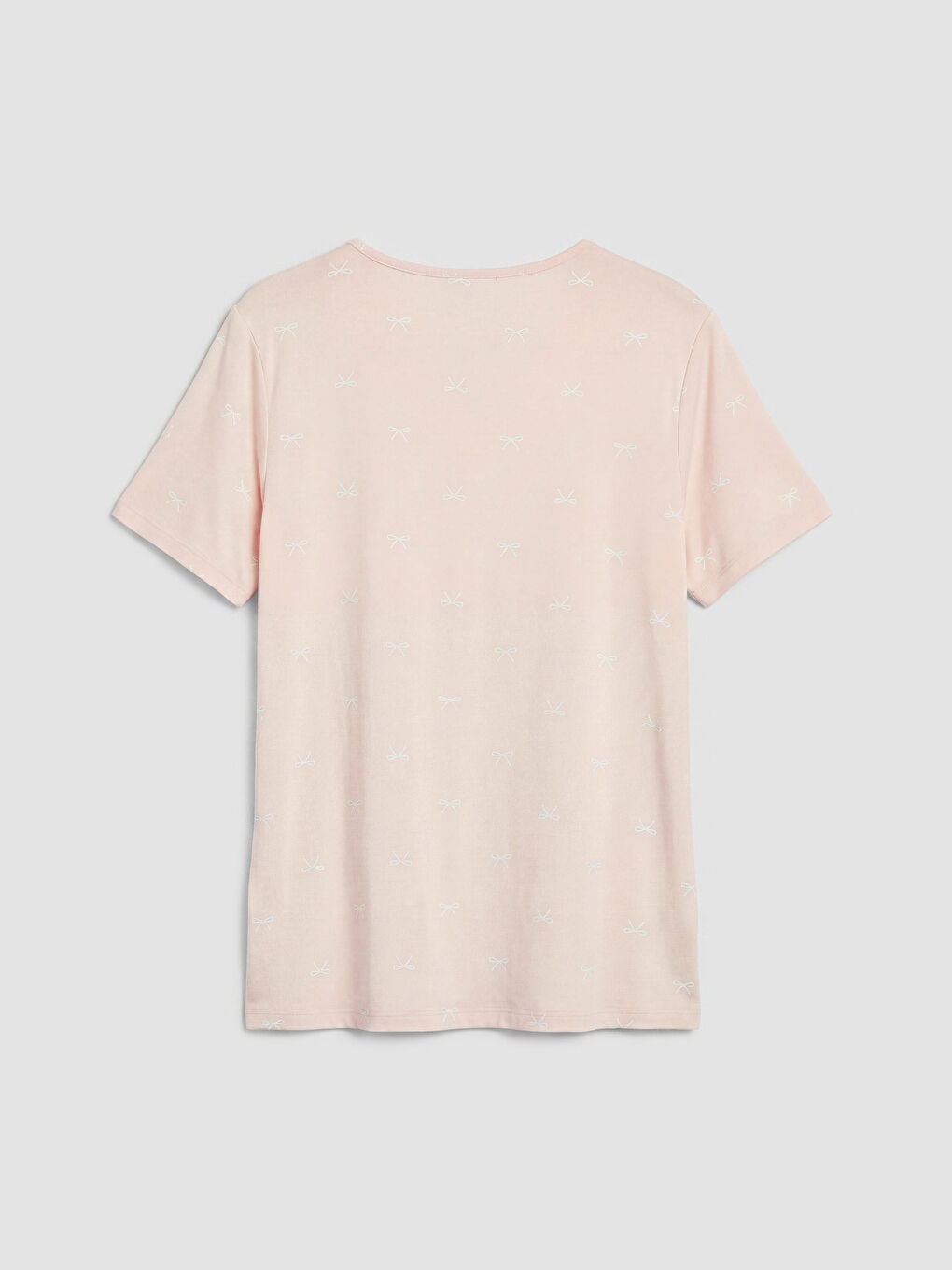 Pembe Fiyonk Desenli Hamile Pijama Takım-6