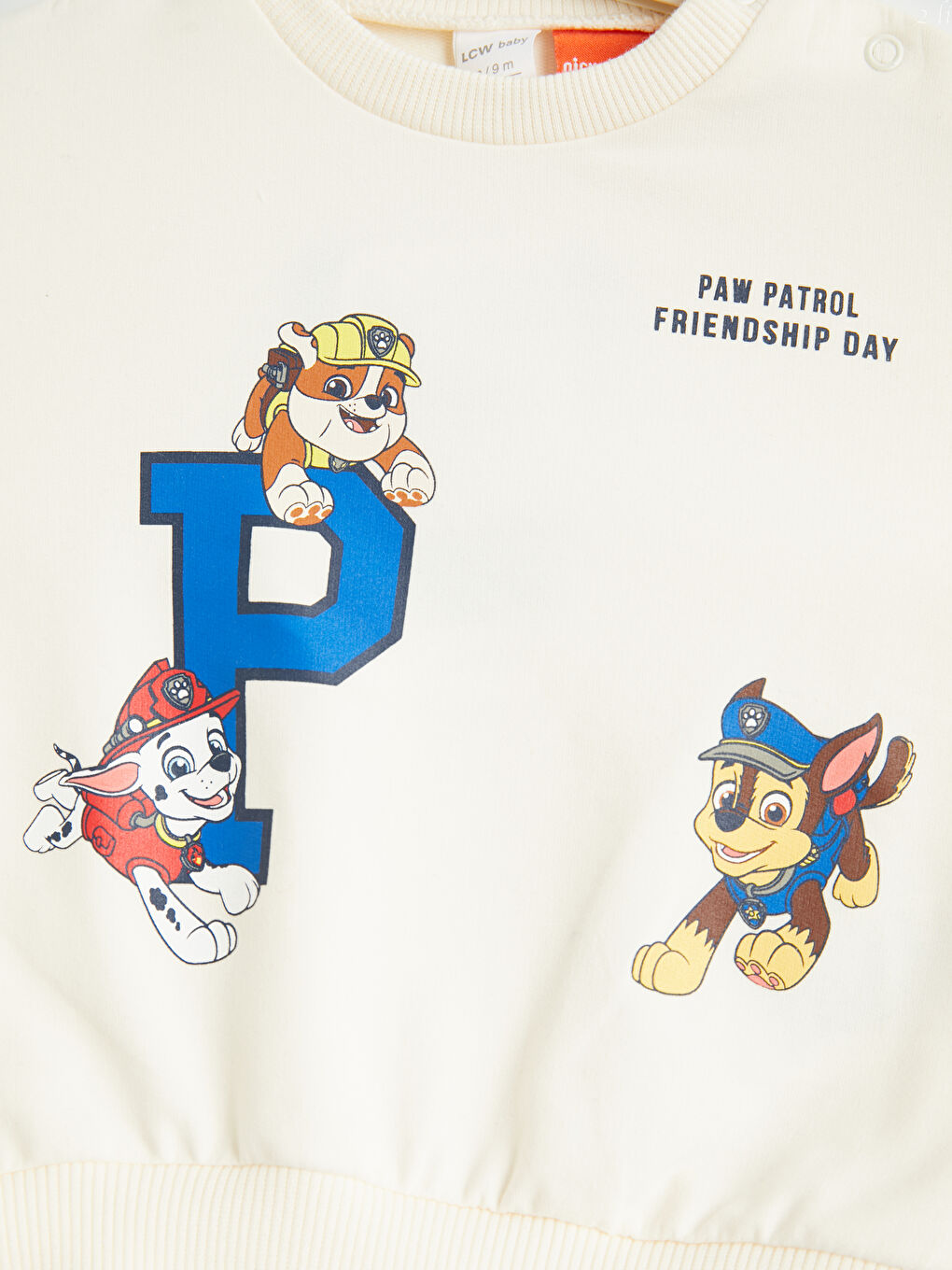 Bej Paw Patrol Baskılı Erkek Bebek Takım-3