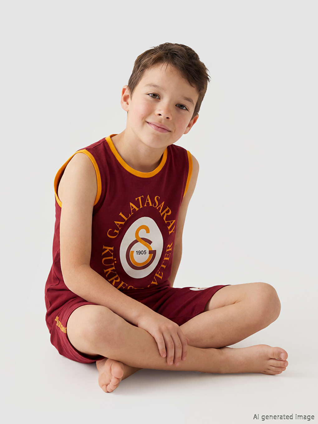 Kırmızı Galatasaray Baskılı Erkek Çocuk Pijama Altı