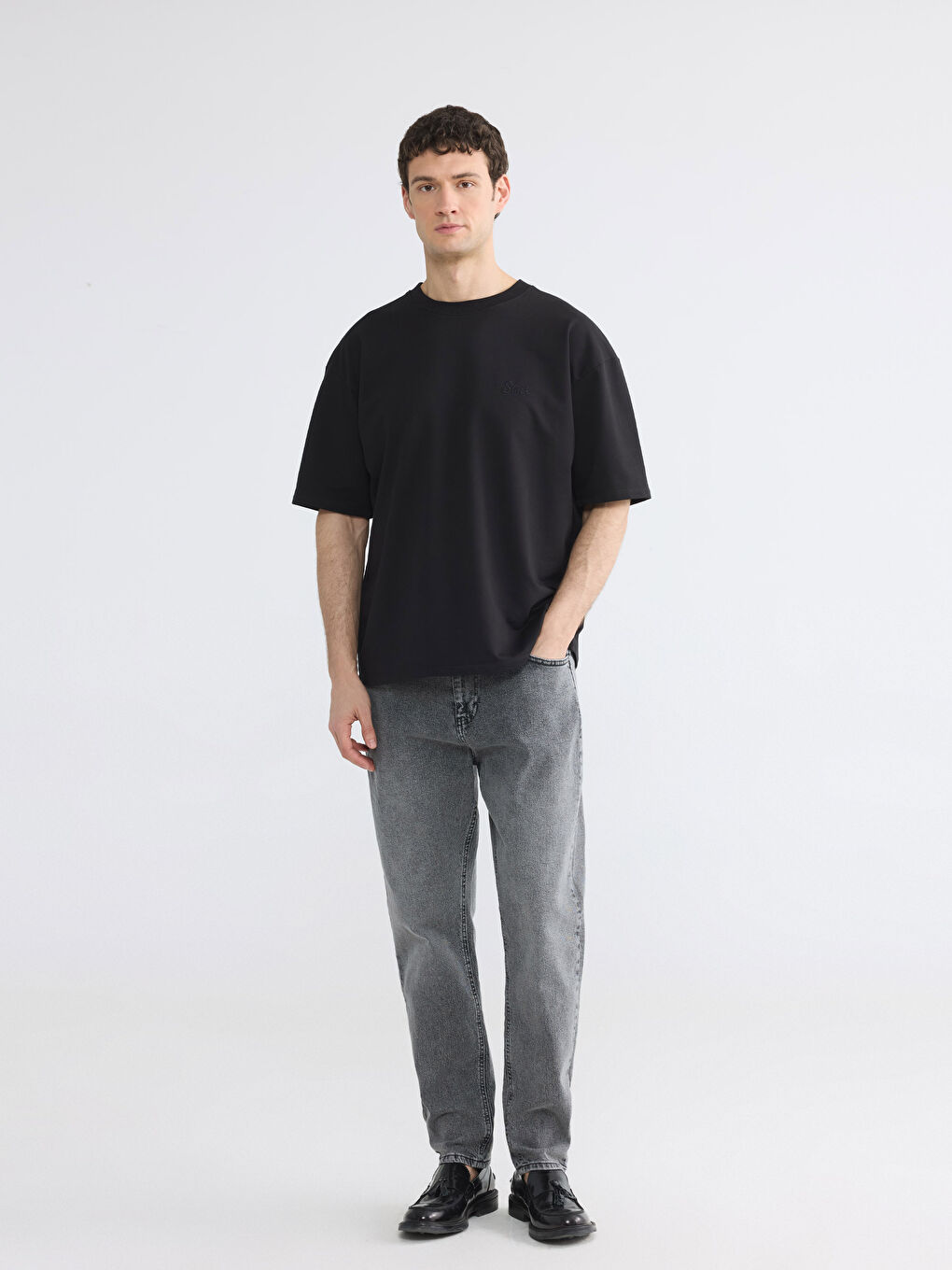 Antrasit 710 Loose Fit Erkek Jean Pantolon