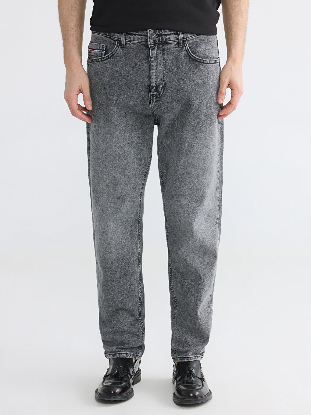 Antrasit 710 Loose Fit Erkek Jean Pantolon-1