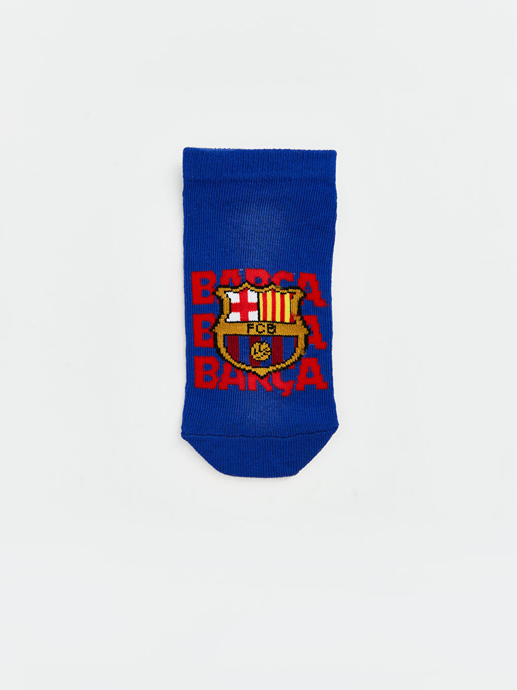 Karışık FC Barcelona Baskılı Erkek Çocuk Patik Çorap 5'li-4