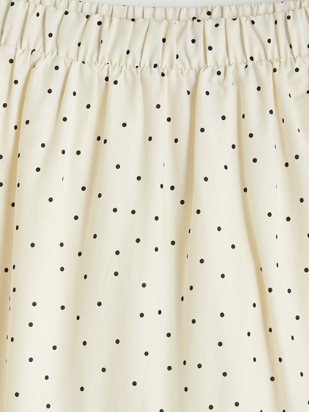 Siyah Puantiyeli Katkat Midi Etek-2