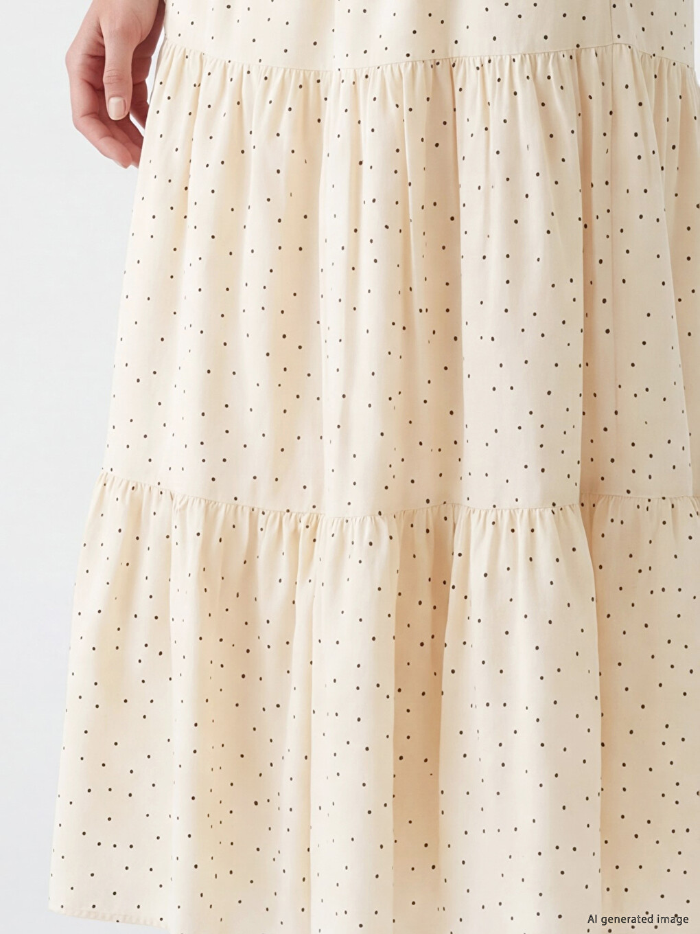 Elastic Waist Patterned Layered Skirt-2