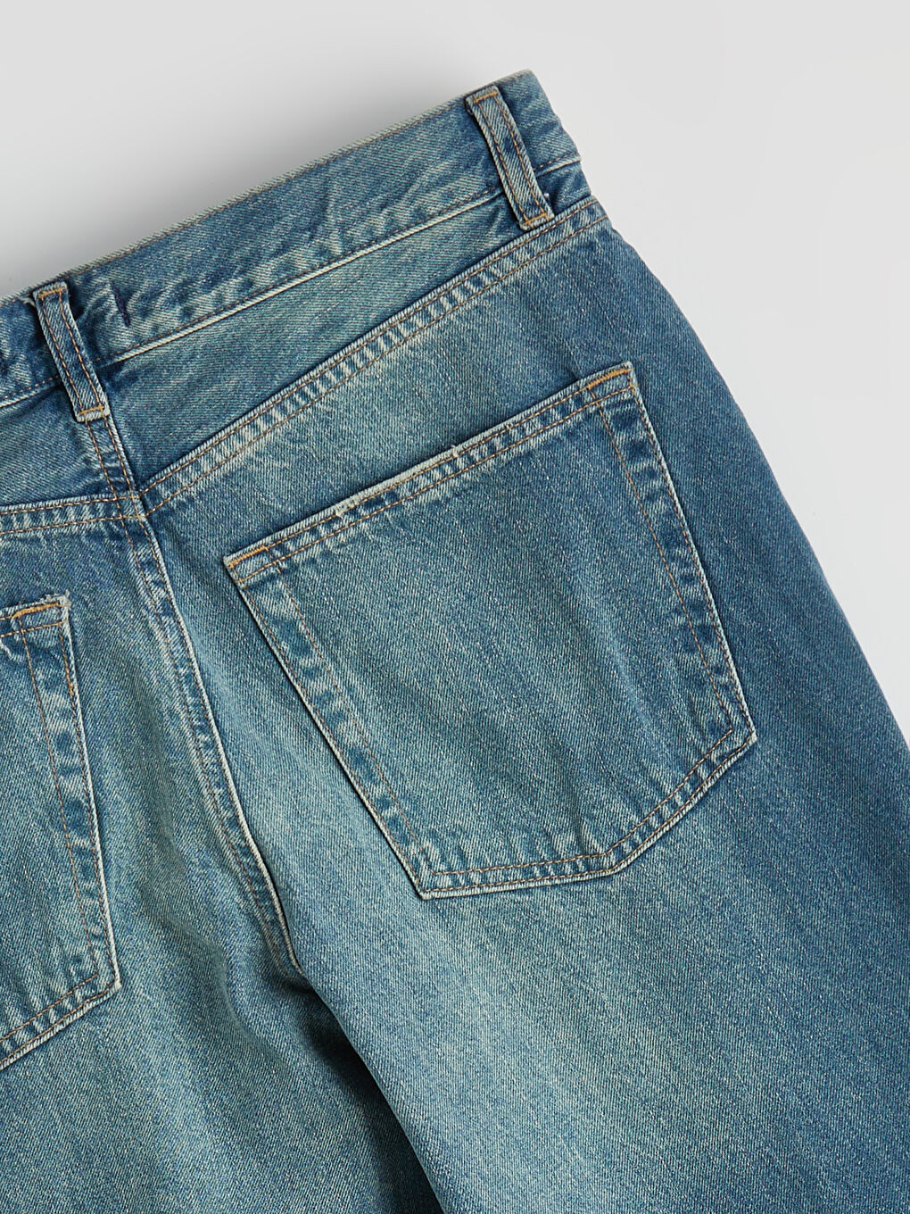 İndigo Straight Fit Kadın Jean Pantolon-5