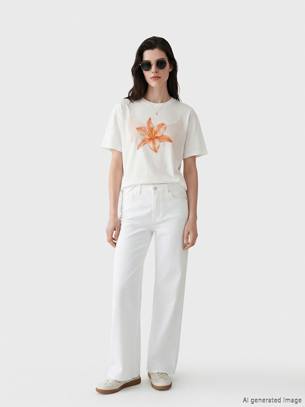 T-shirt BLANC Femme-1