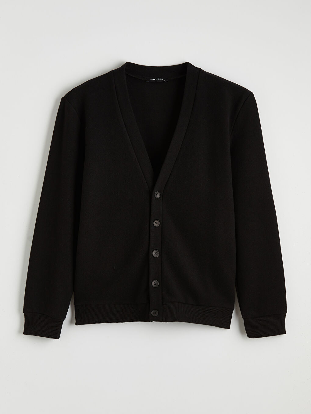 Siyah V Yaka Erkek Hırka