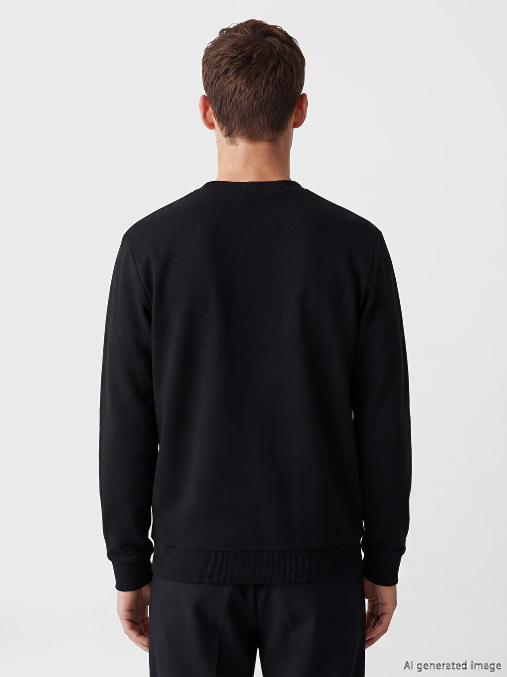 Siyah V Yaka Erkek Hırka-2