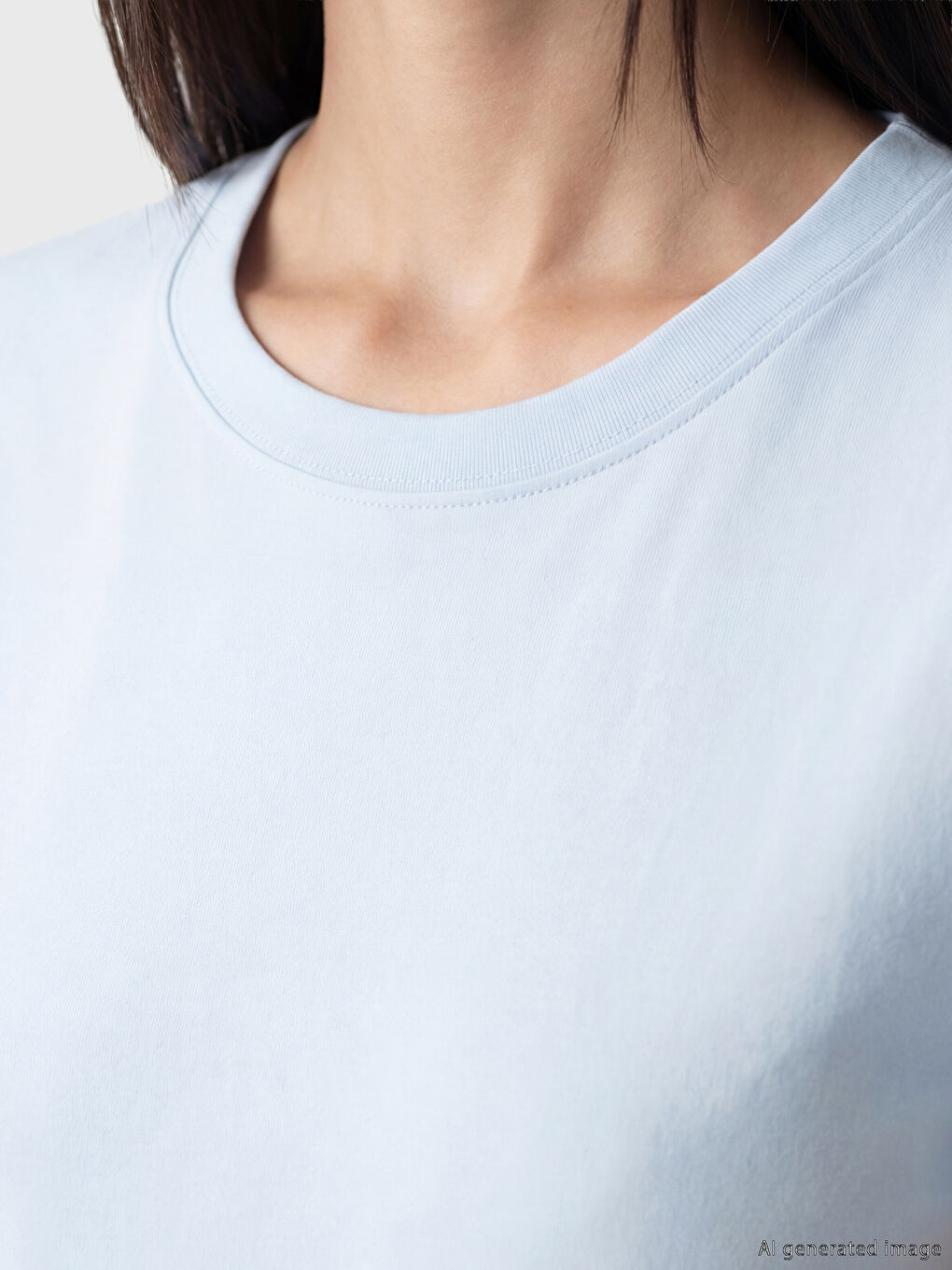 Mavi Bisiklet Yaka Kadın Tişört-2