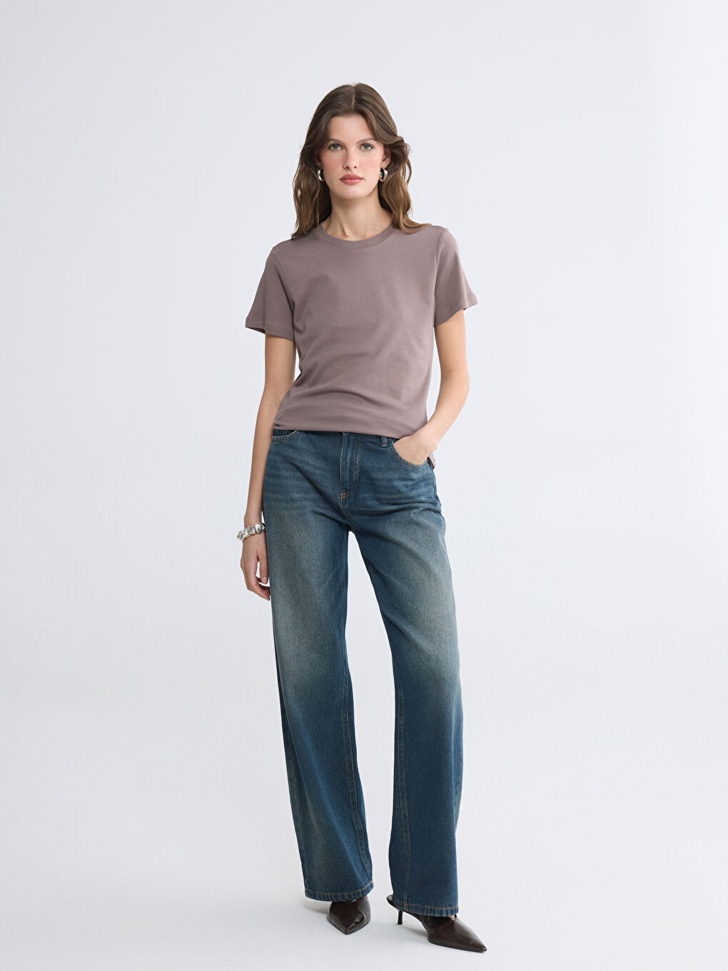 Crew Neck Women's T-Shirt-1