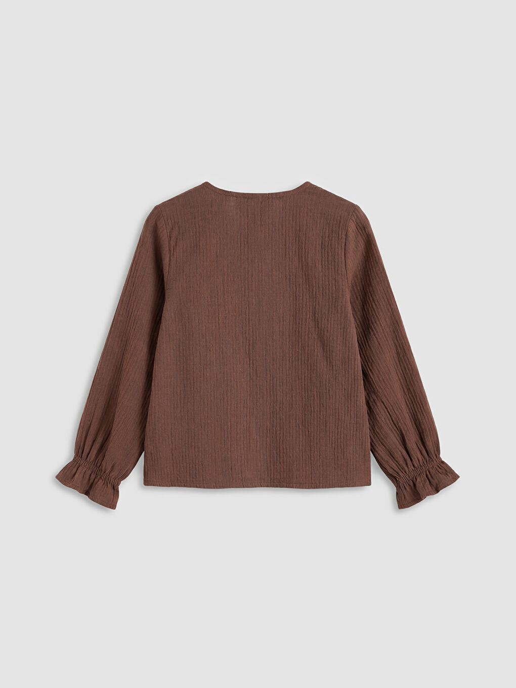 Kahverengi Kız Çocuk Bluz Ve Jogger Pantolon 2'li-3