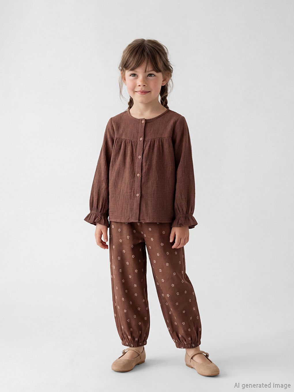 Girls' Blouse and Jogger Pants 2 Pack-1