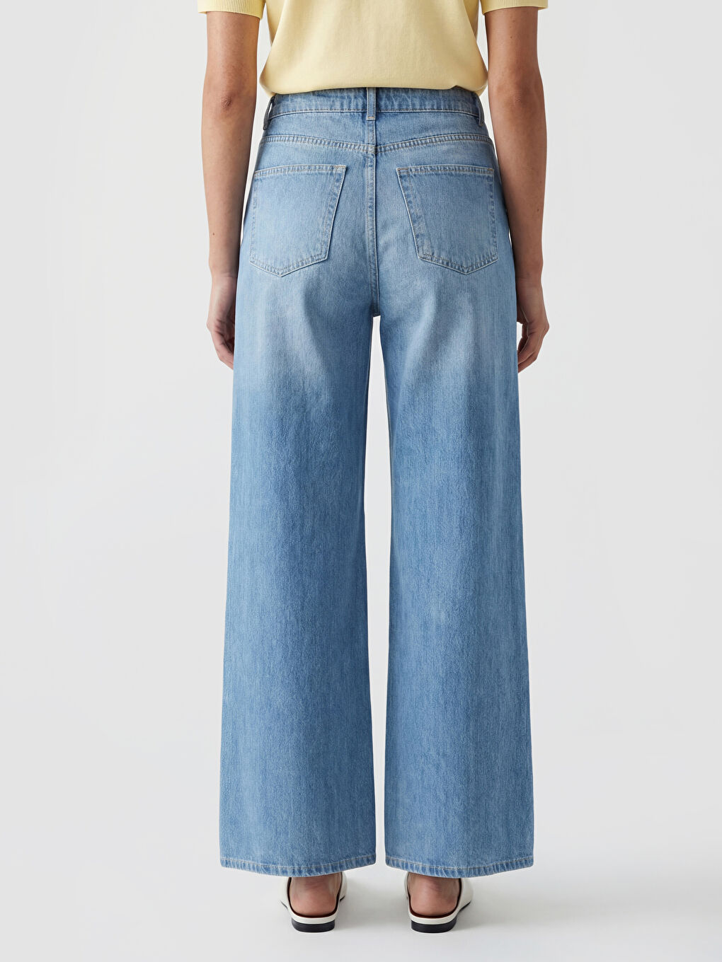 Женские джинсы широкого кроя-2