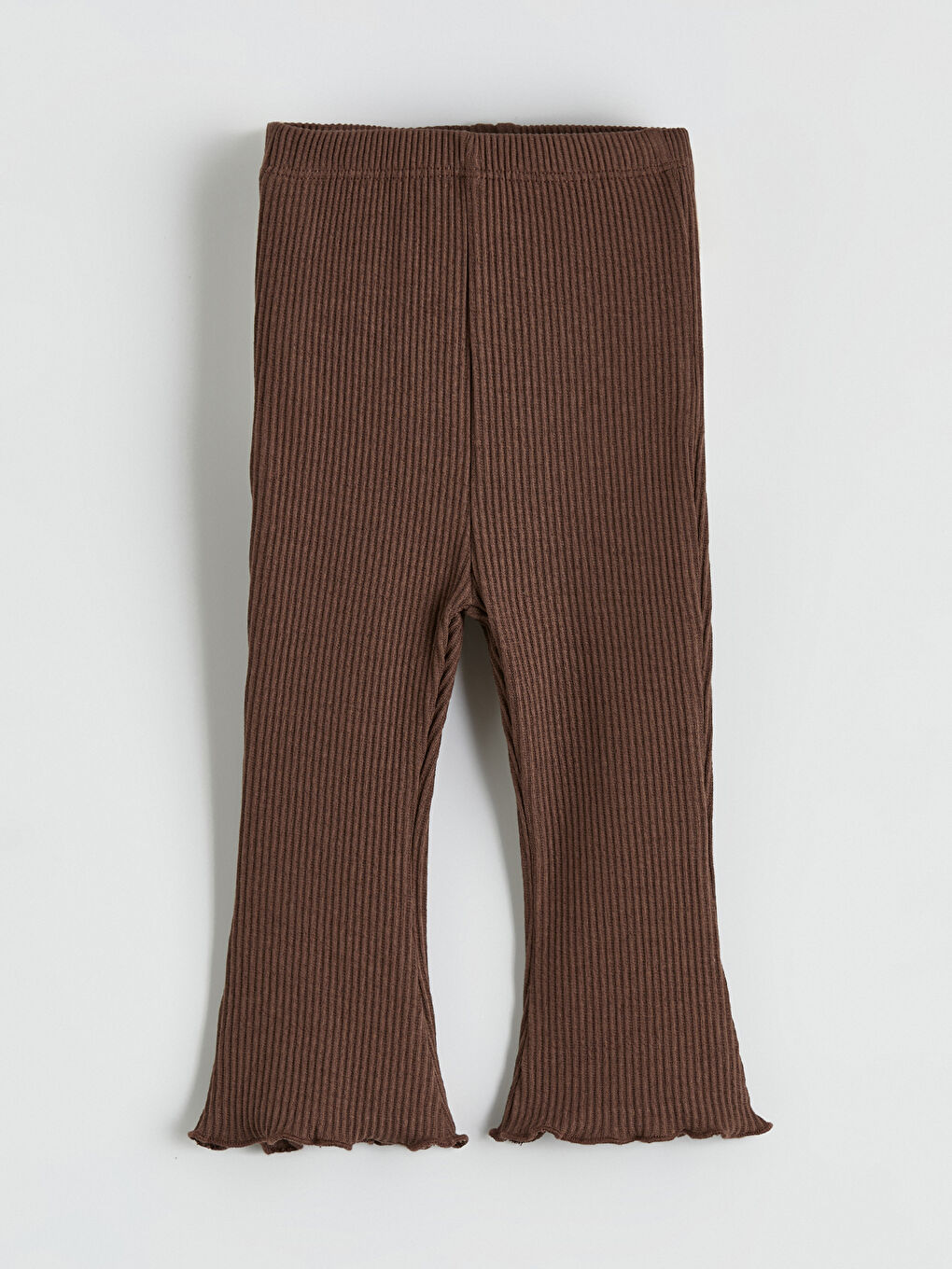 Ekru London Baskılı Fırfırlı Kız Bebek Sweatshirt ve Tayt-5