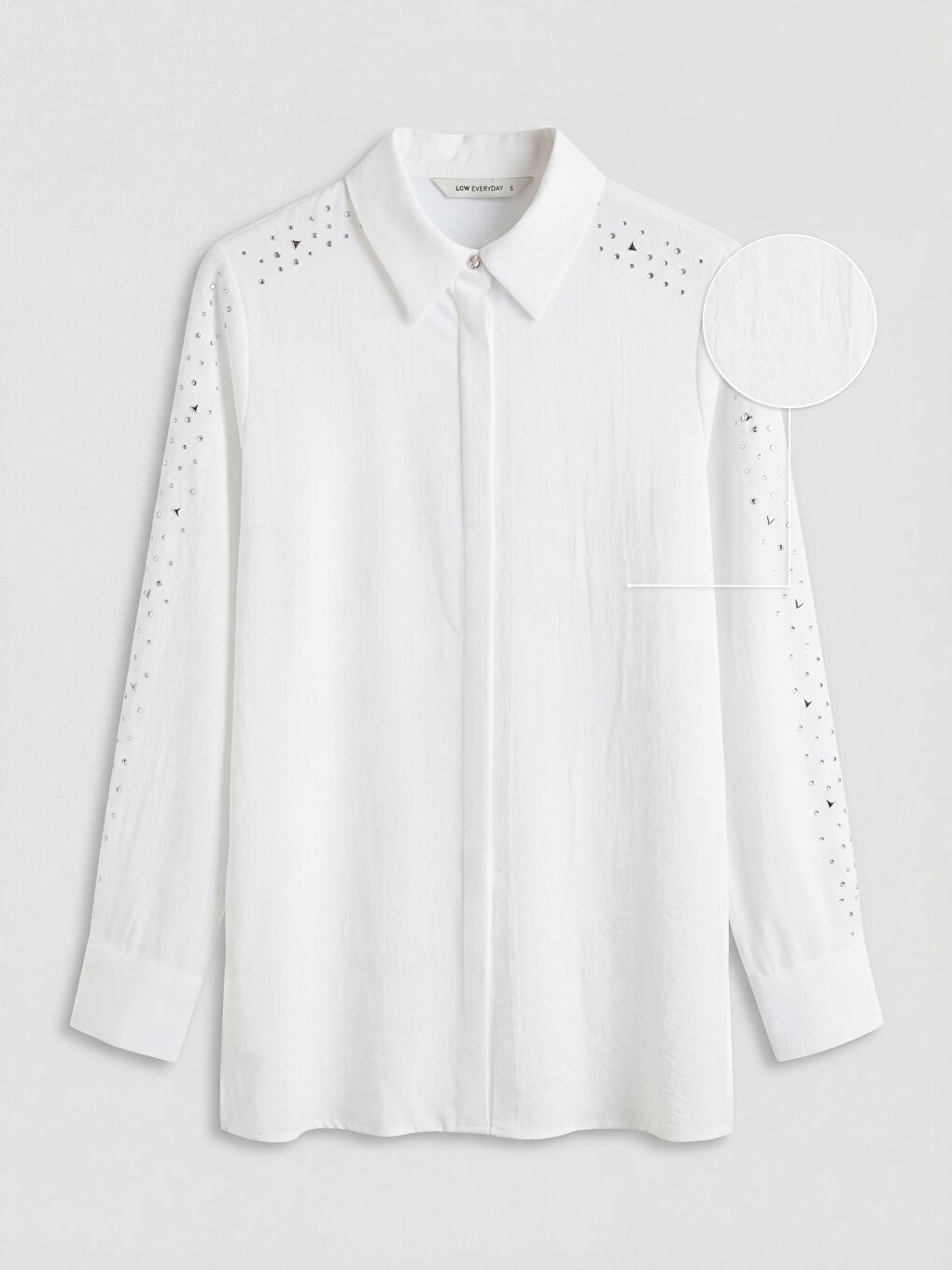 Ekru Taşlı Aerobin Kadın Gömlek Tunik