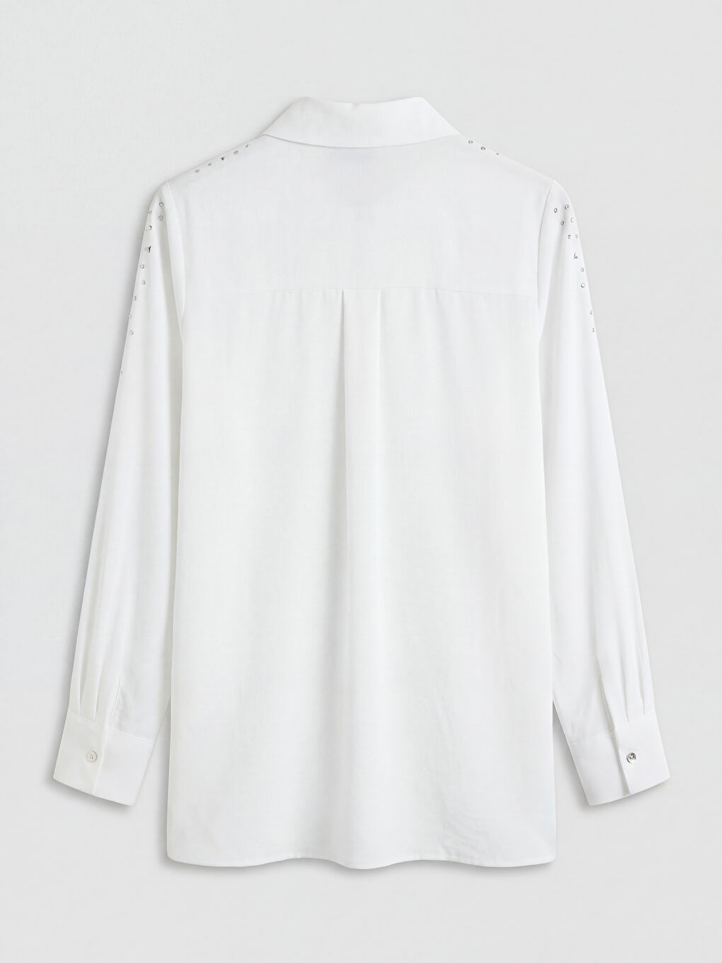 Ekru Taşlı Aerobin Kadın Gömlek Tunik-1