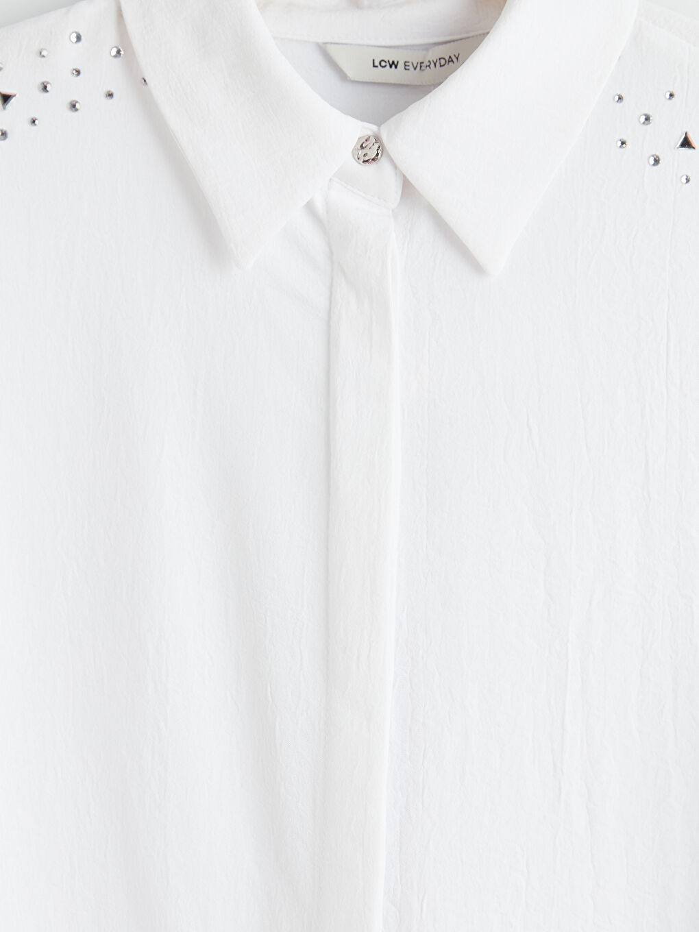 Ekru Taşlı Aerobin Kadın Gömlek Tunik-3