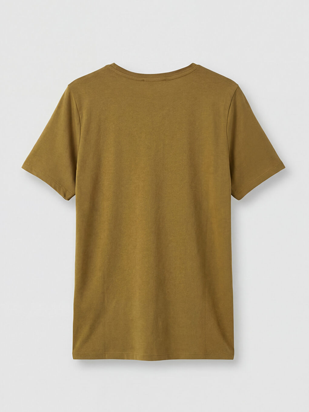 Yeşil V Yaka Kadın Tişört	-1