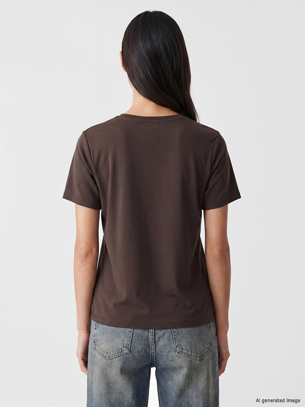 V Neck Women's T-Shirt-3
