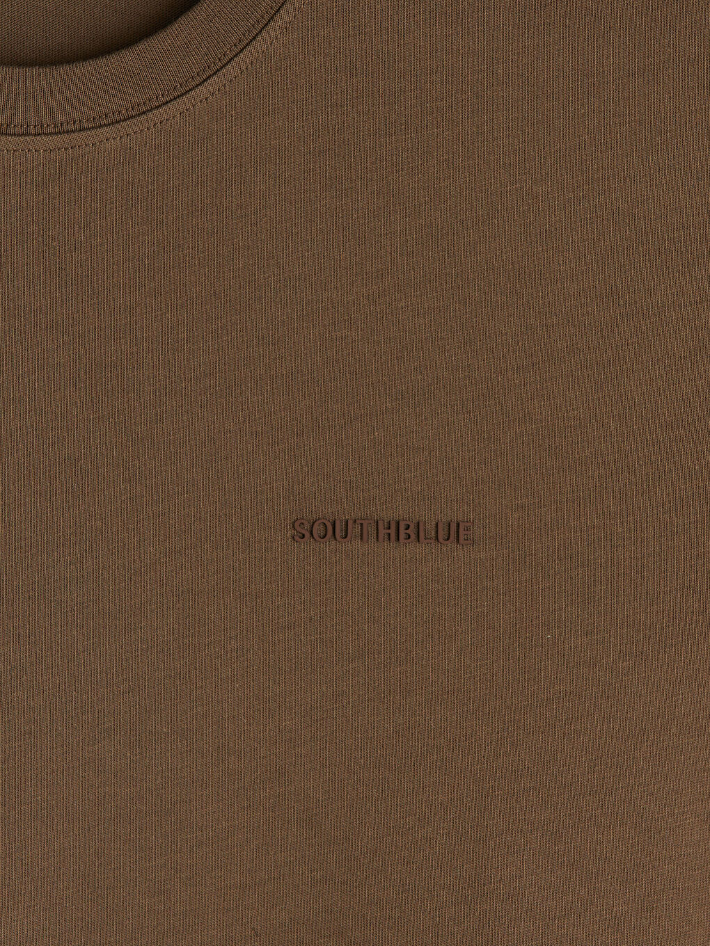 Kahverengi Bisiklet Yaka Baskılı Erkek Tişört-2