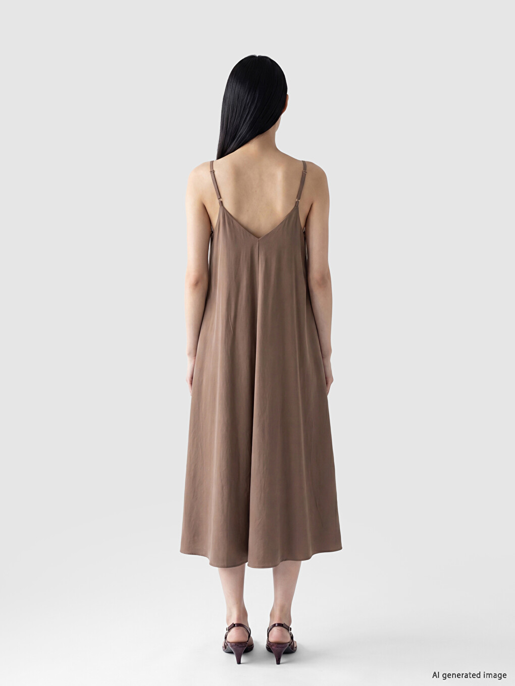 Woman Brown Dress-3
