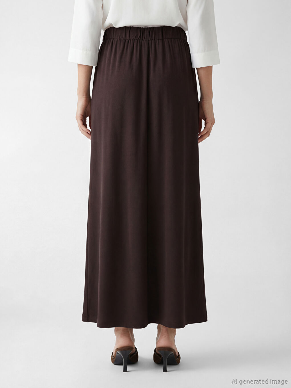 Kahverengi Beli Lastikli A Kesim Belmando Etek-3