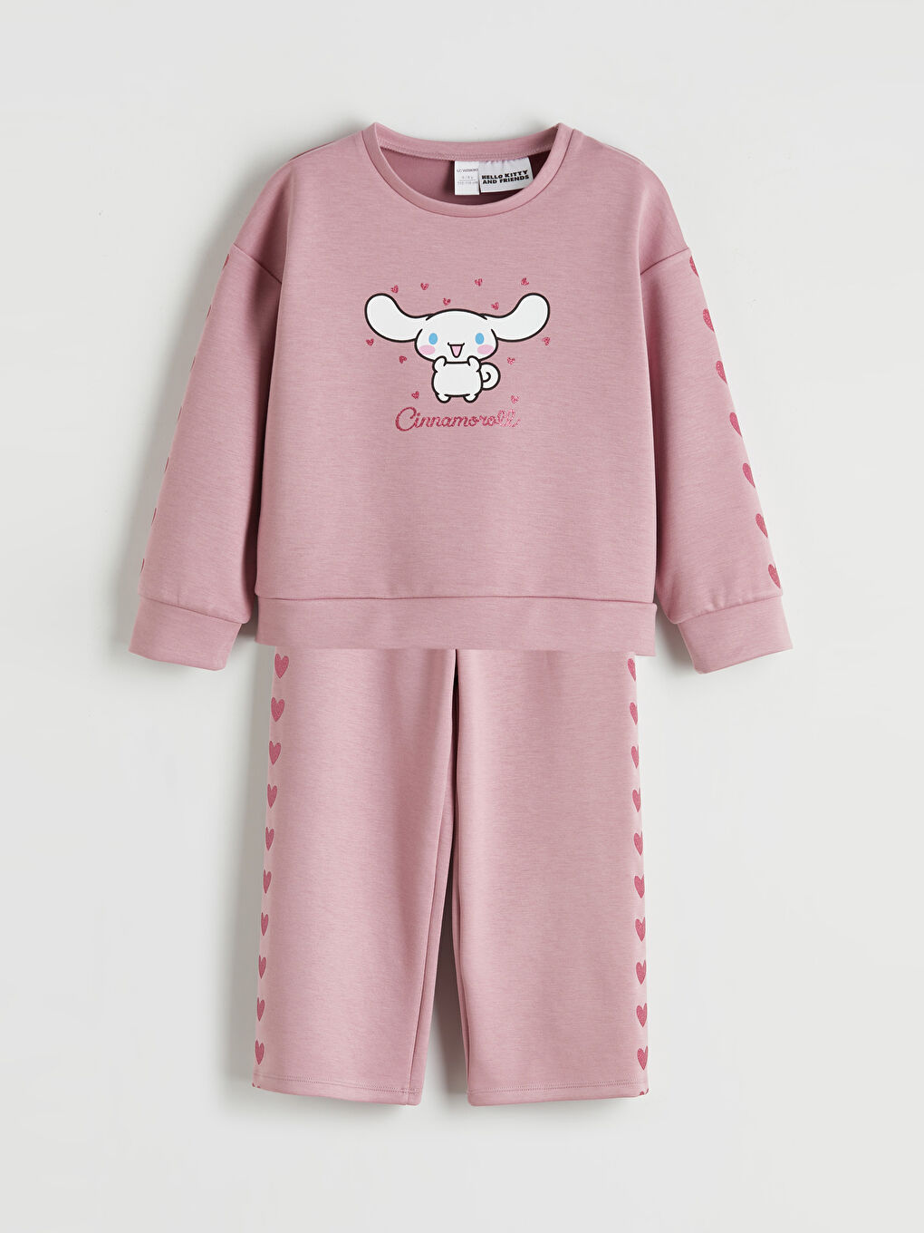 Lila Cinnamoroll Baskılı Kız Çocuk Eşofman Takımı