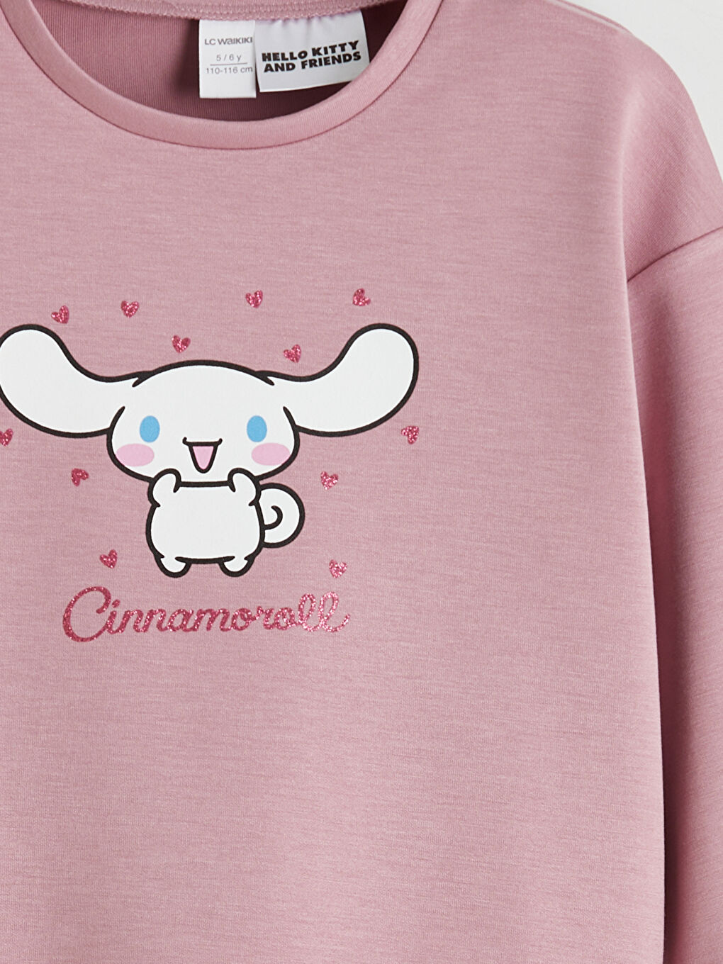 Lila Cinnamoroll Baskılı Kız Çocuk Eşofman Takımı-5