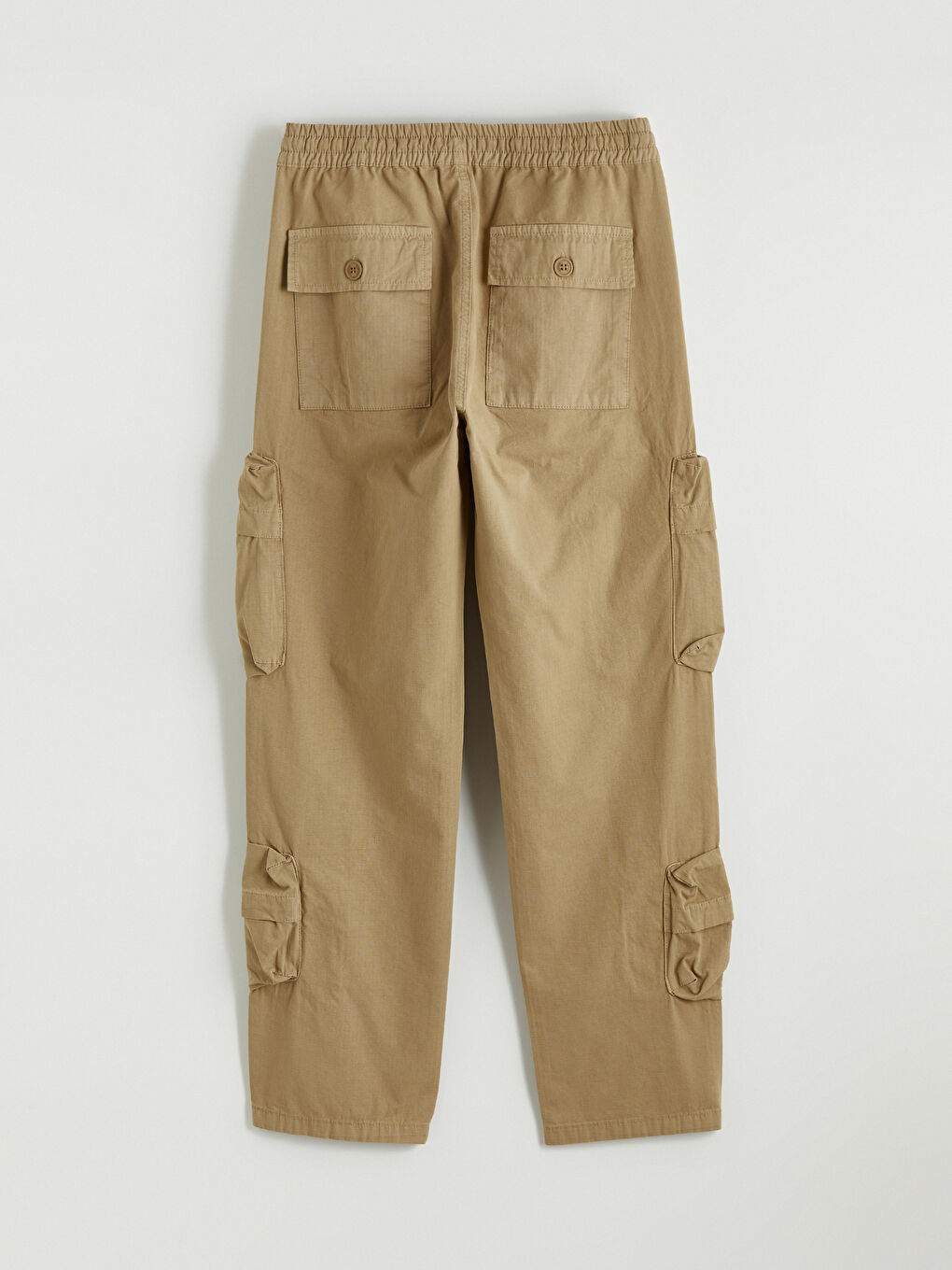 Bej Rahat Kalıp Erkek Kargo Pantolon-6