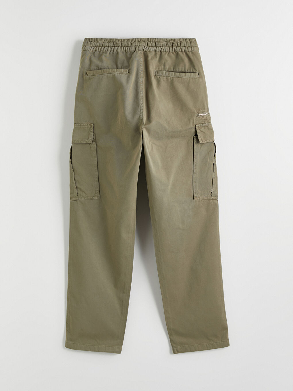 Haki Rahat Kalıp Erkek Kargo Pantolon-3