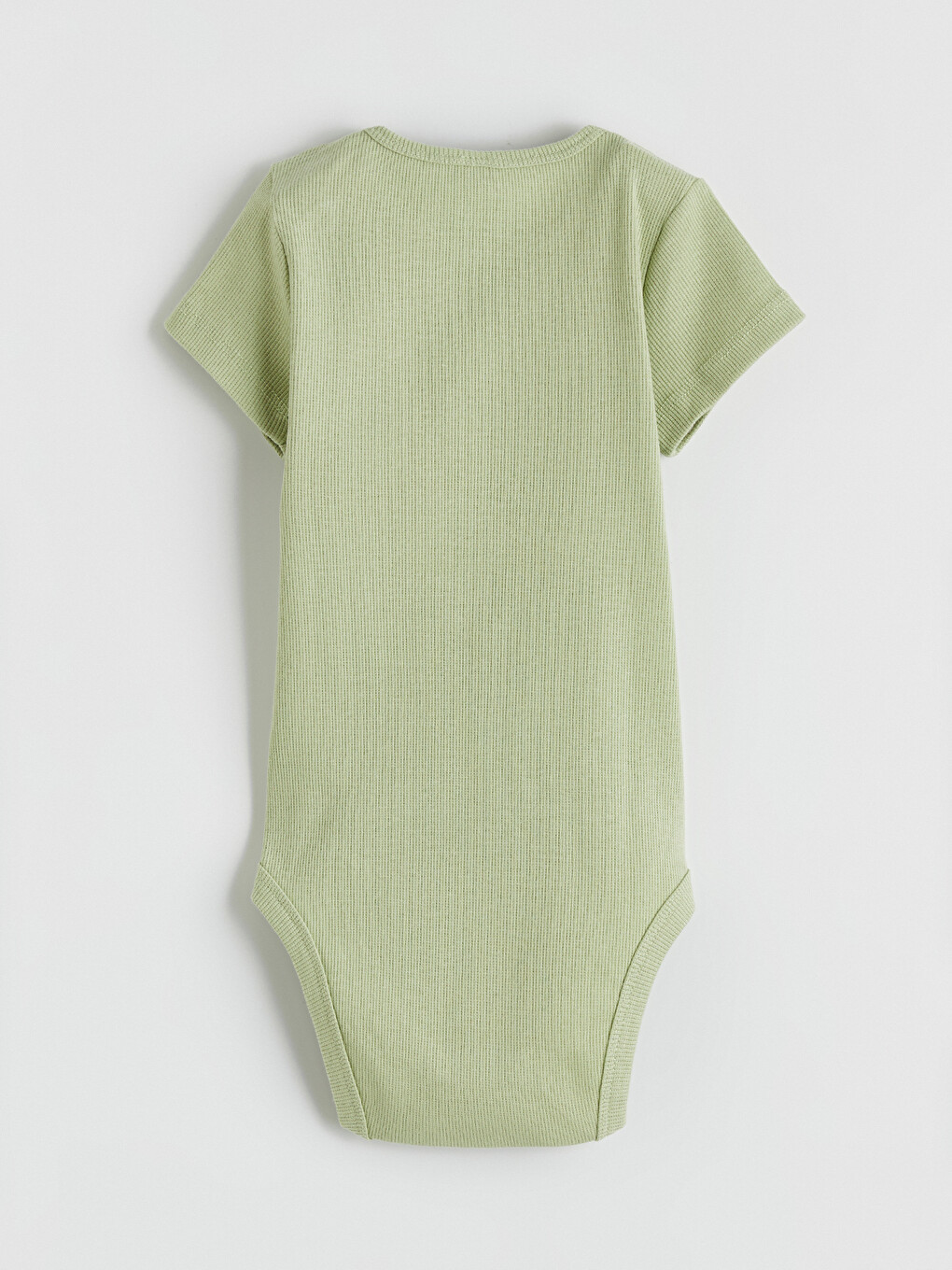 Yeşil Bisiklet Yaka Erkek Bebek Çıtçıtlı Body-1
