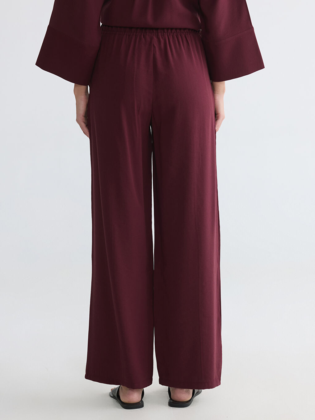 Žena BORDO Hlače-3