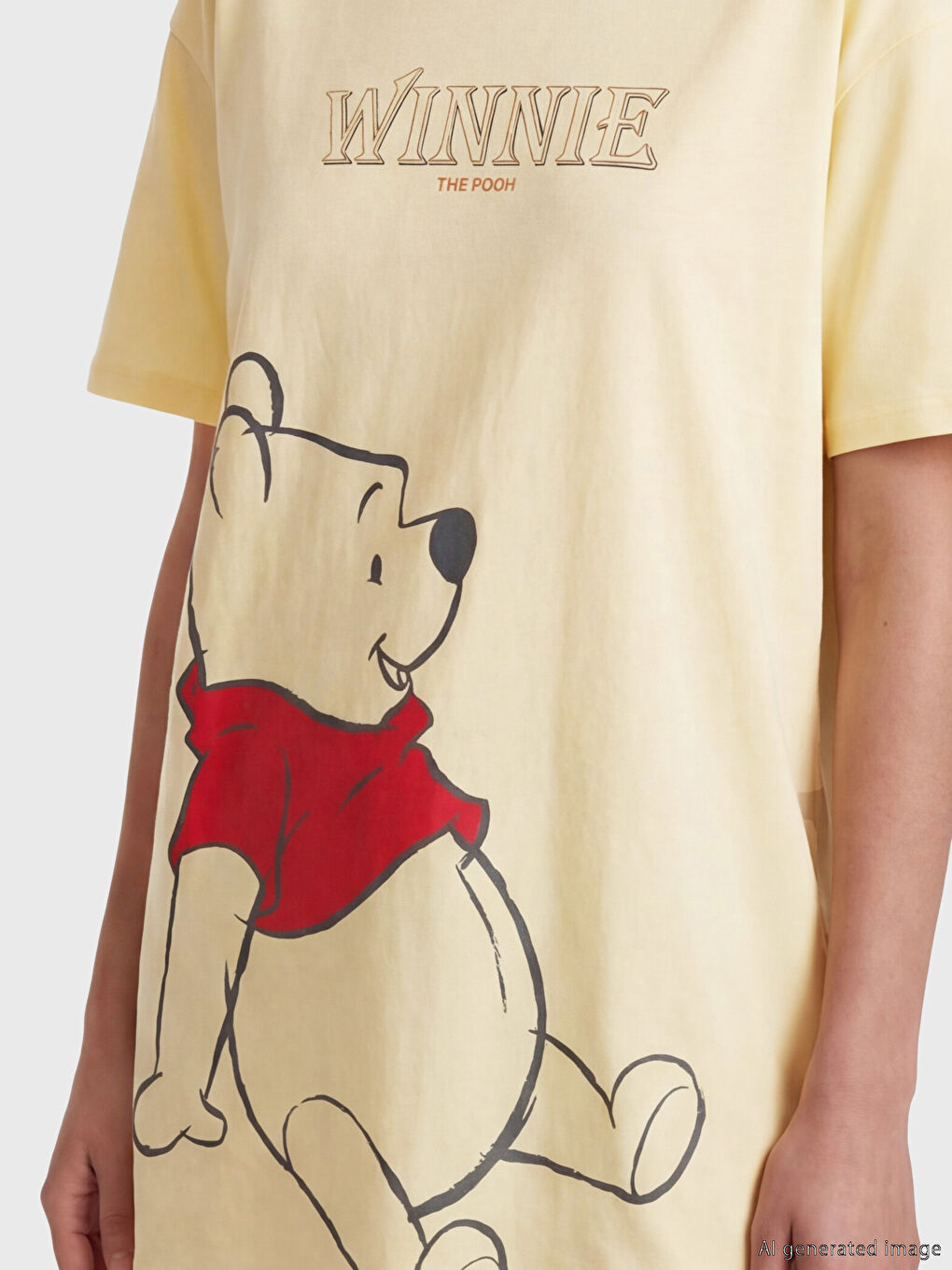 Chemise de nuit imprimée Winnie l'ourson pour femme-2