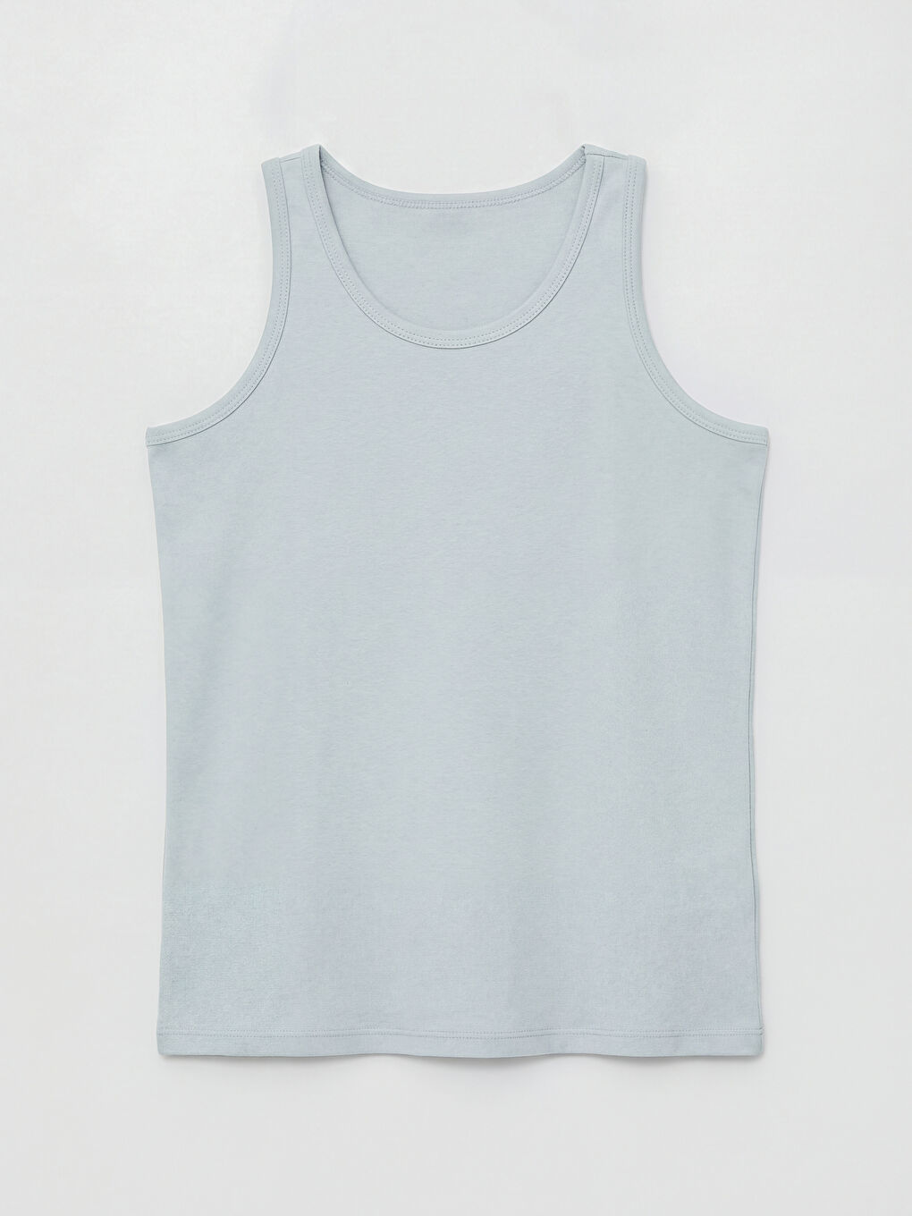 Gri Bisiklet Yaka Erkek Çocuk Atlet 5'li-8