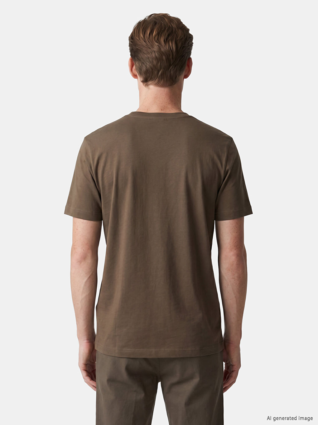 Crew Neck Embroidered Men's T-Shirt-2