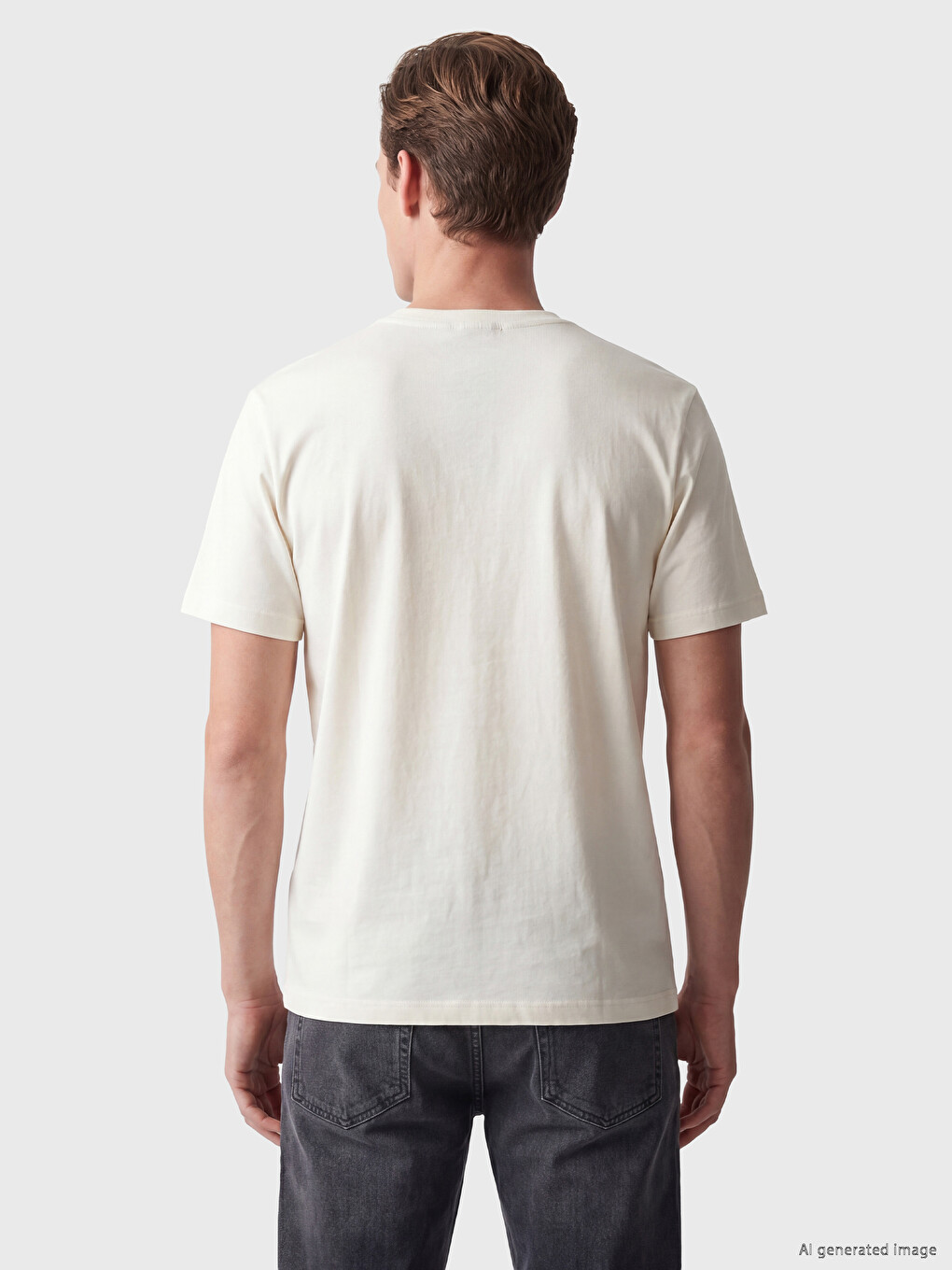 Crew Neck Embroidered Men's T-Shirt-3