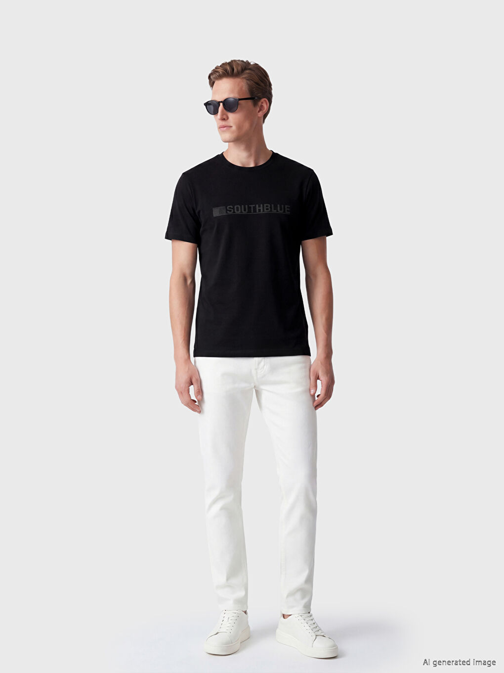 Crew Neck Printed Men's Jersey T-Shirt-1