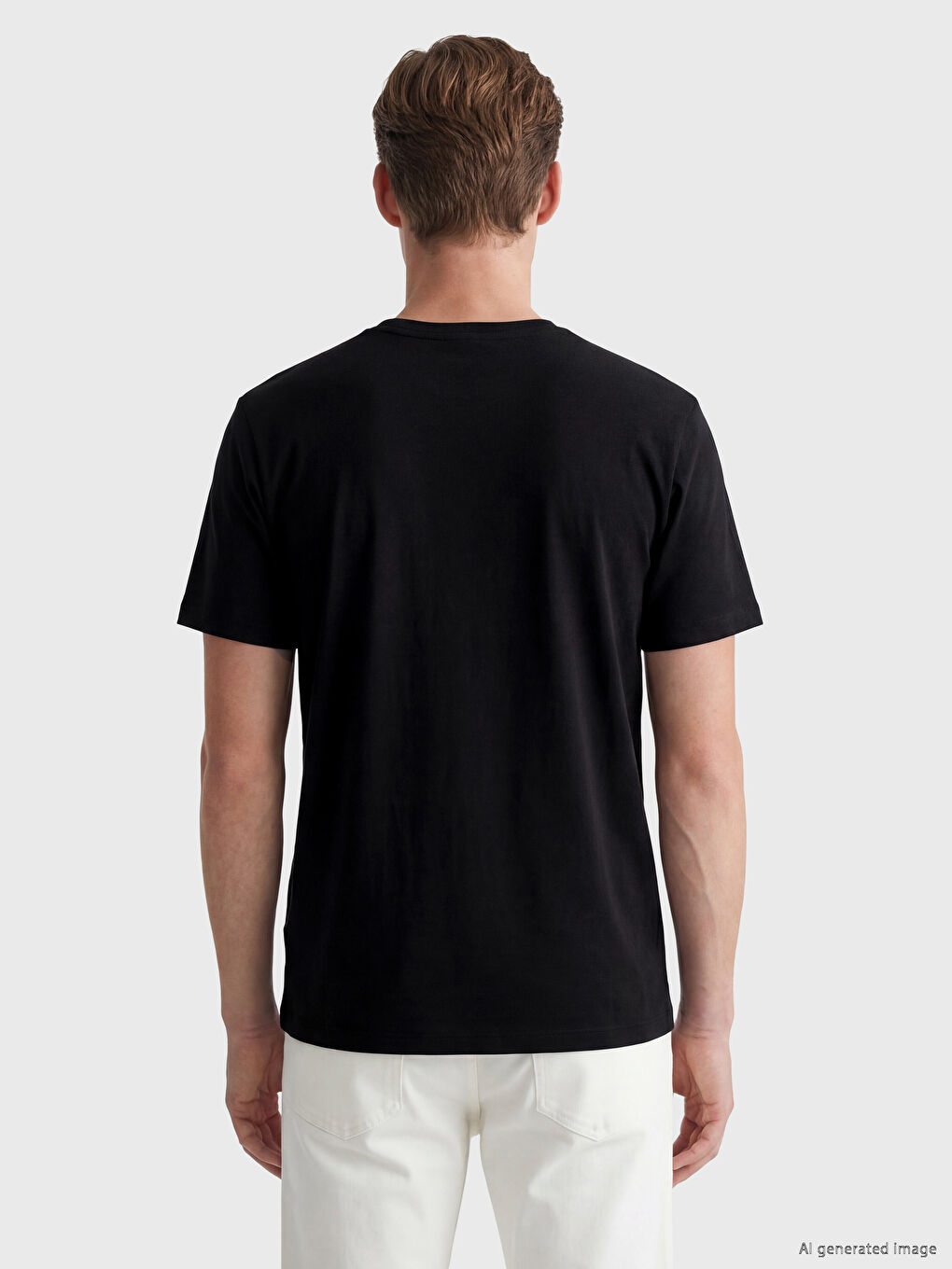 Crew Neck Printed Men's Jersey T-Shirt-3