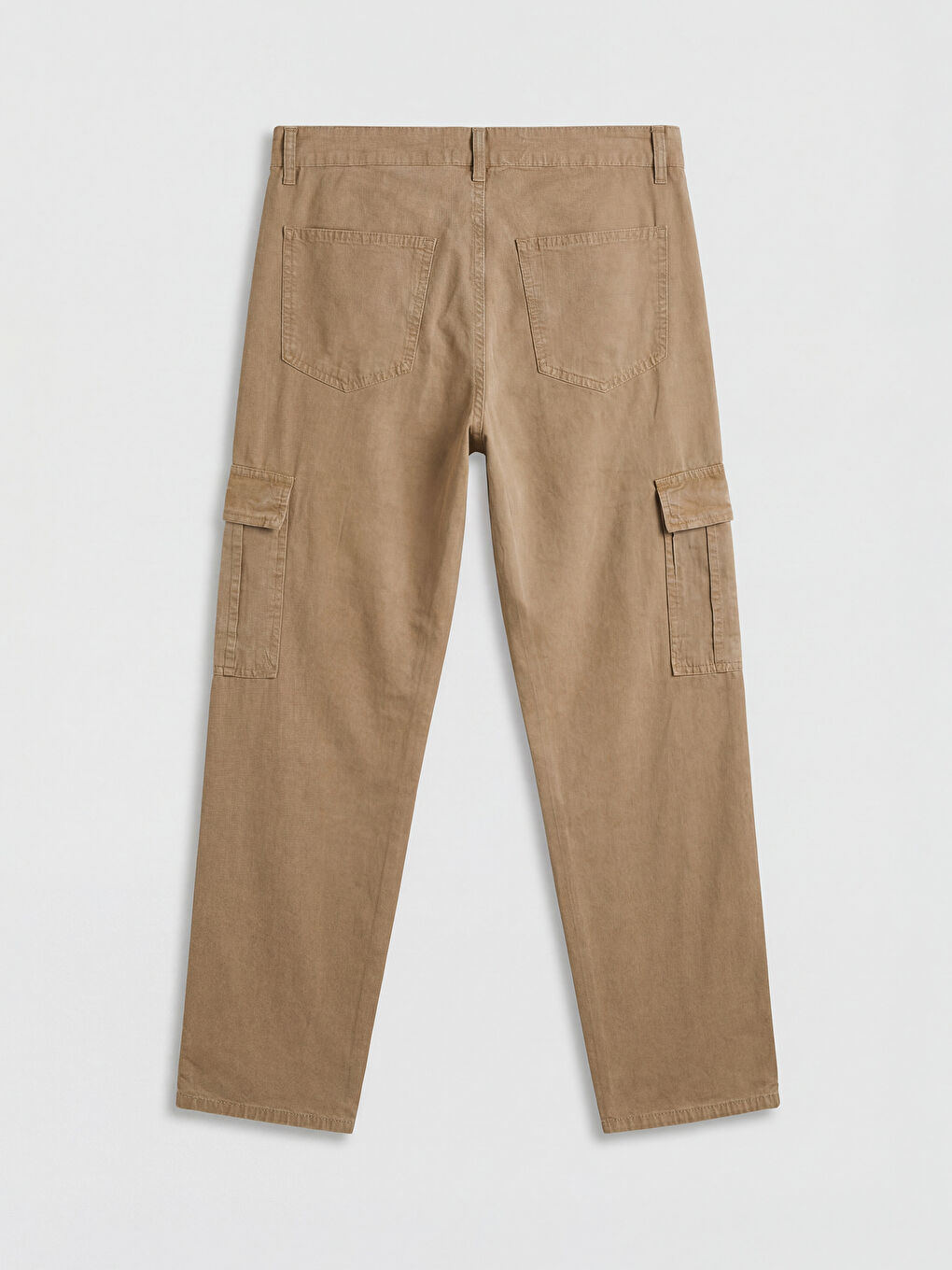 Kahverengi Standart Kalıp Kargo Cepli Erkek Pantolon-1