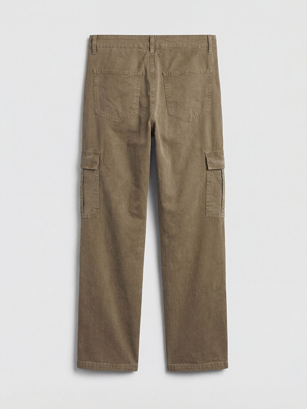 Yeşil Standart Kalıp Erkek Kargo Pantolon-1