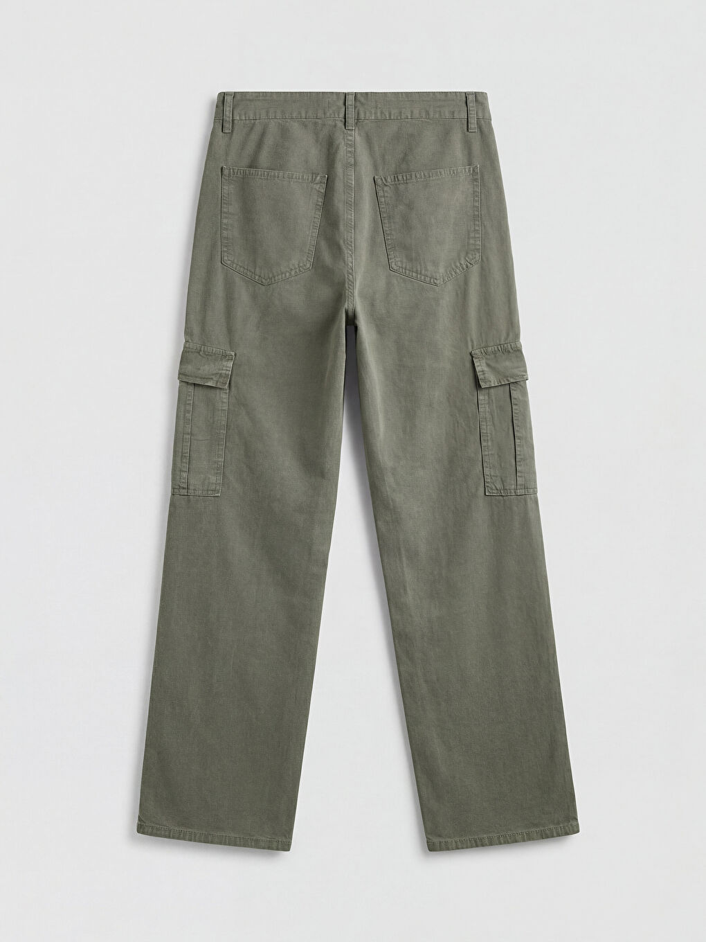 Yeşil Standart Kalıp Kargo Cepli Erkek Pantolon-1