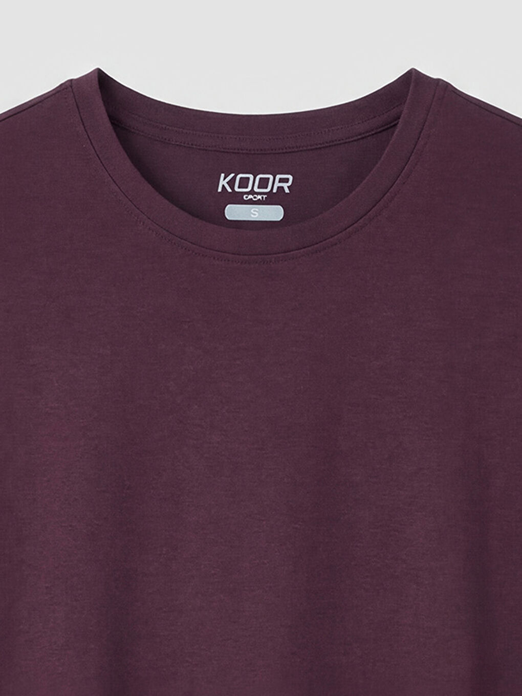 Mürdüm Büzgülü Modal Karışımlı Kadın Spor Tişört-2