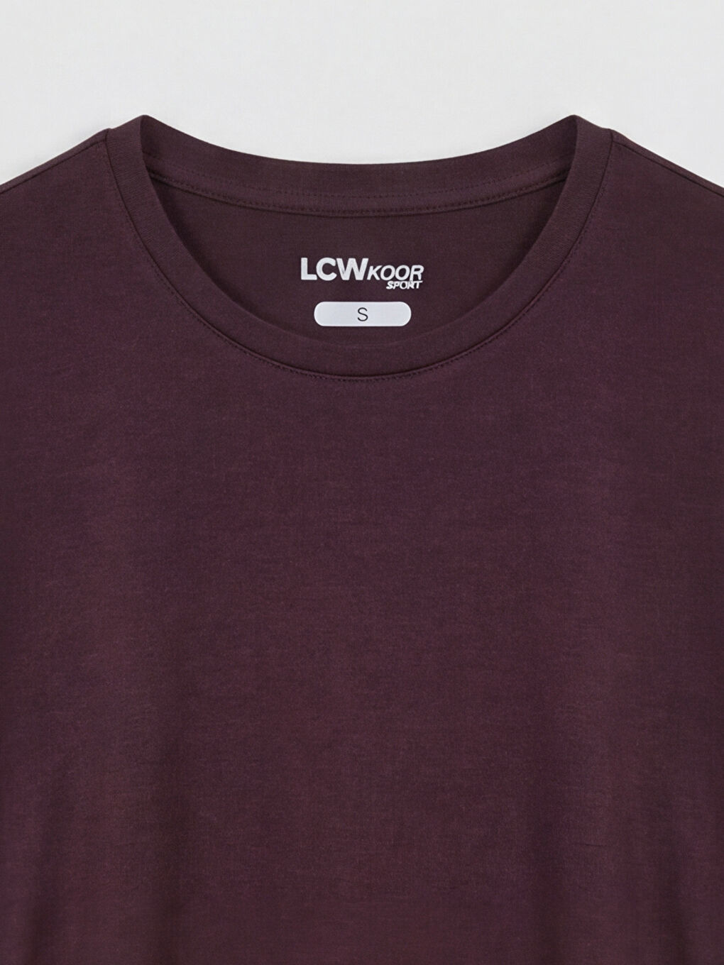 Mürdüm Büzgülü Modal Karışımlı Kadın Spor Tişört-3