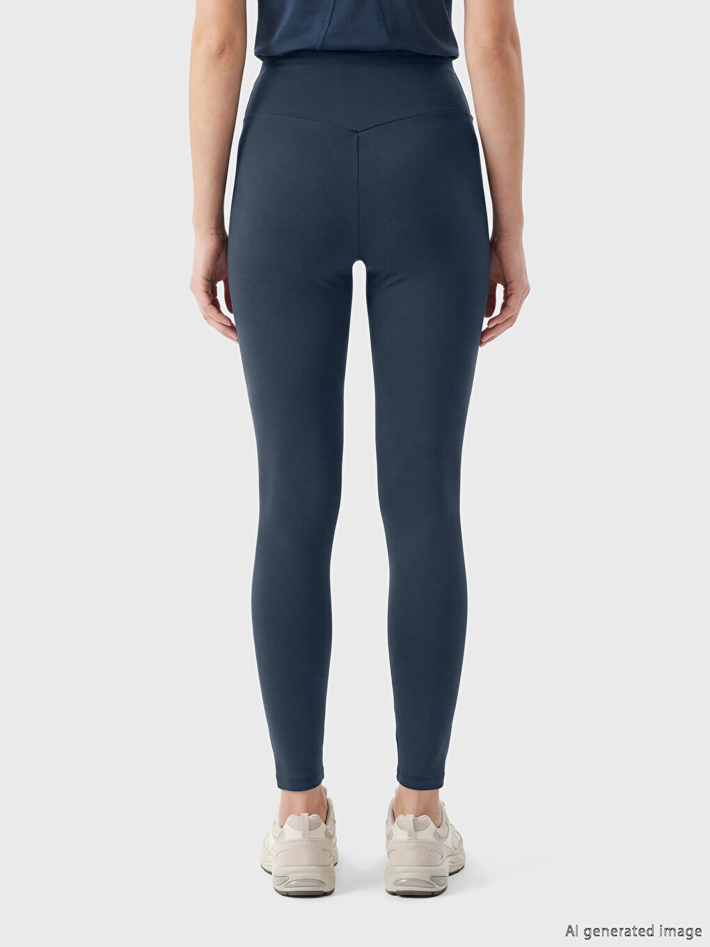 Женские спортивные леггинсы с эластичным поясом-4