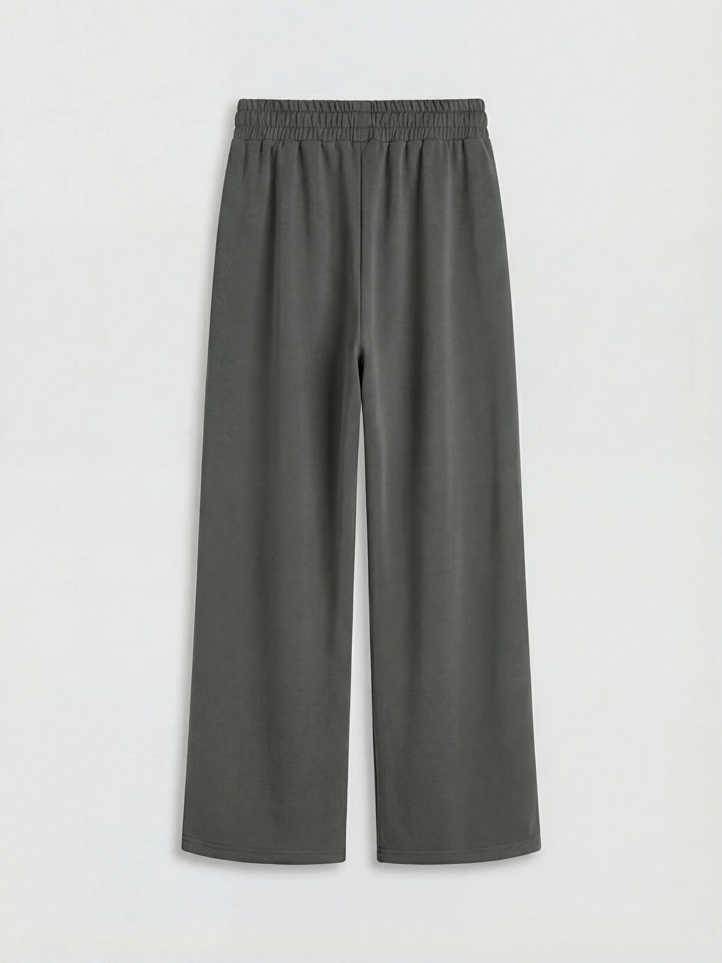 Haki Beli Lastikli Soft Touch Kadın Eşofman Altı-1