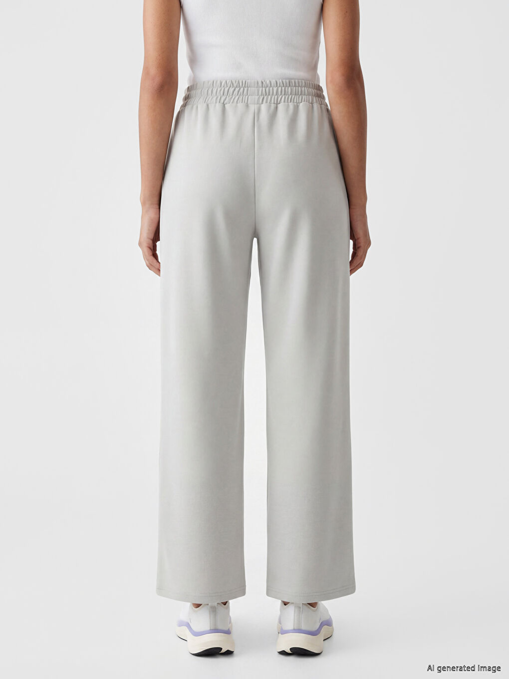 Elastic Waist Soft Touch Women's Sweatpants-3