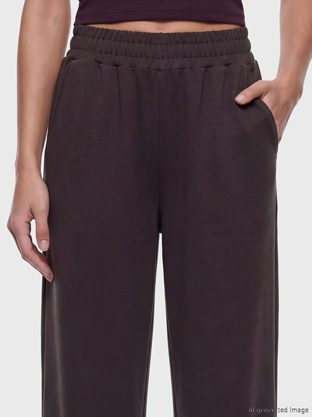 Elastic Waist Soft Touch Women's Sweatpants-2