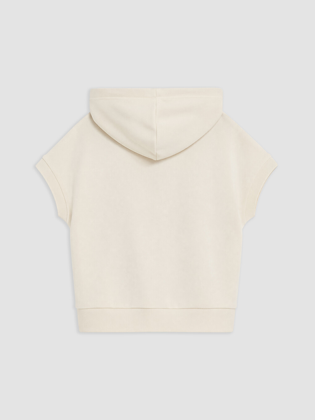 Ekru Soft Touch Kadın Hoodie-1